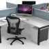 50mm Square Legs 4 Persons Workstation 1800 - Many Options