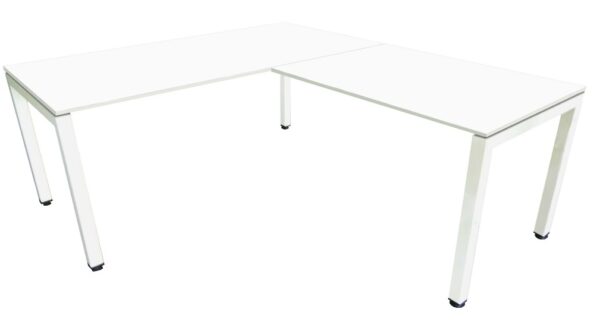 Plaza 50mm Square Legs Corner Workstation 1500 - Many Options