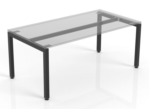 Plaza 50mm Square legs Frame Single Desk 1500 - Many Options Plaza 50mm Square legs Frame Single Desk 1500 - Many Options