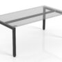 Plaza 50mm Square legs Frame Single Desk 1800 - Many Options