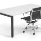 Plaza 50mm Square legs Frame Single Desk 1500 - Many Options