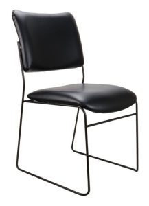 ST Vista Visitor Chair in PU Black