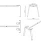 Edge Metal Frame Single Desk 1800 - Many Options