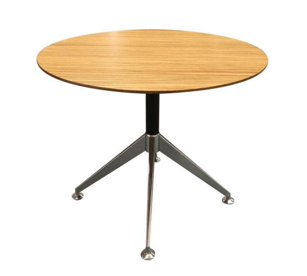 Novara Zebrano Round Meeting Table 900