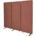 Room Divider Acoustic Screen 3 Panels - Copper Check Stock*