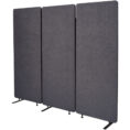 Room Divider Acoustic Screen 3 Panels - Copper Check Stock*