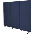 Room Divider Acoustic Screen 3 Panels - Copper Check Stock*