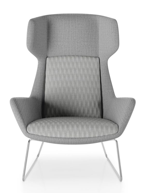 Aquila One High Back Lounge Chair - 13 Base Options