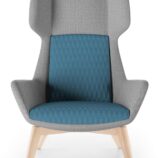 Aquila One High Back Lounge Chair - 13 Base Options