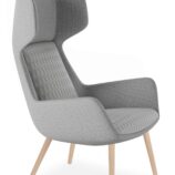 Aquila One High Back Lounge Chair - 13 Base Options