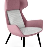 Aquila One High Back Lounge Chair - 13 Base Options