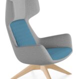 Aquila One High Back Lounge Chair - 13 Base Options