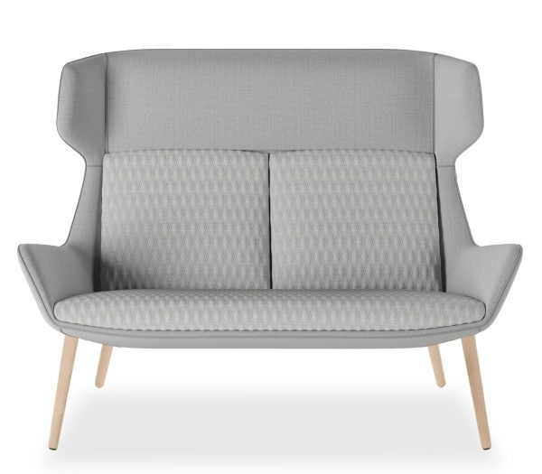 Aquila Two Seater High Back Lounge - 8 Base Options Aquila Two Seater High Back Lounge - 8 Base Options