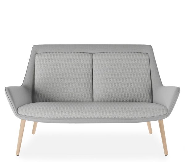 Aquila Two Seat Low Back Lounge - 8 Base Options