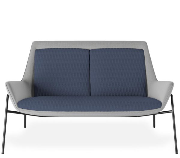 Aquila Two Seat Low Back Lounge - 8 Base Options