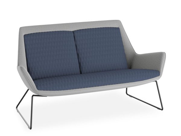 Aquila Two Seat Low Back Lounge - 8 Base Options