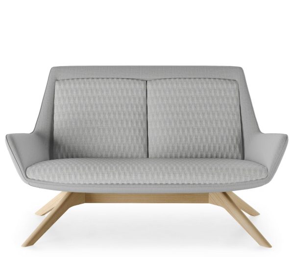 Aquila Two Seat Low Back Lounge - 8 Base Options