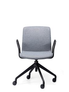 Elmo Meeting Chair with Arms - Grey