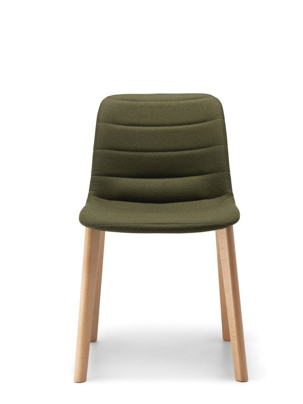Unica Timber Upholstered Visitor Chair