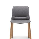 Unica Timber Upholstered Visitor Chair