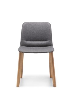 Unica Timber Upholstered Visitor Chair