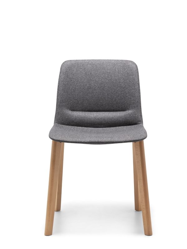 Unica Timber Upholstered Visitor Chair