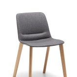 Unica Timber Upholstered Visitor Chair