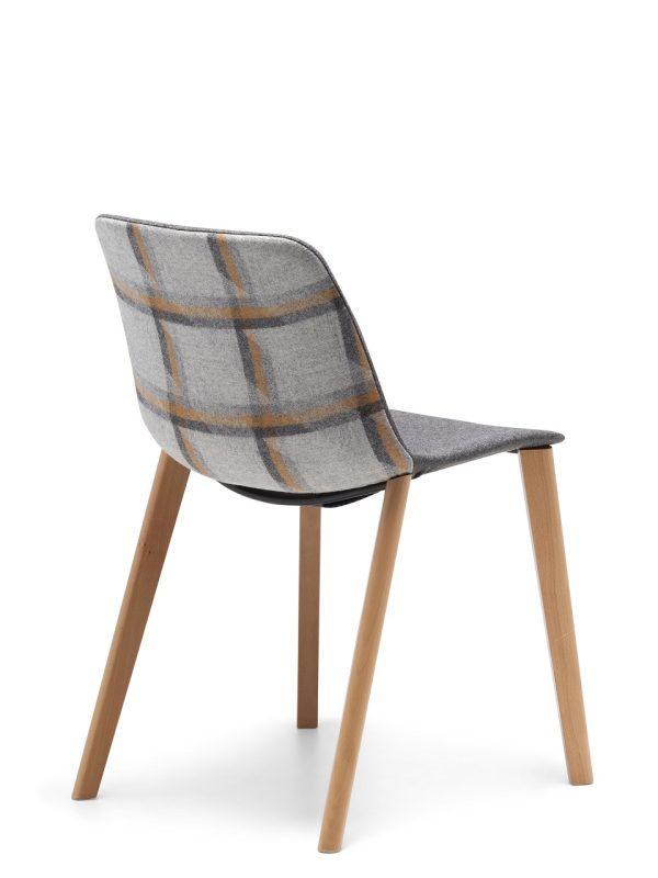 Unica Timber Upholstered Visitor Chair