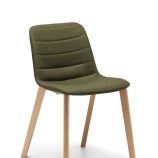 Unica Timber Upholstered Visitor Chair