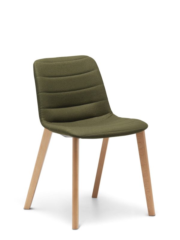 Unica Timber Upholstered Visitor Chair