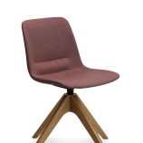 Unica Timber Swivel Upholstered Chair