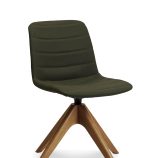 Unica Timber Swivel Upholstered Chair