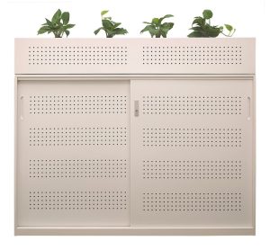 Steelco Aeir Perforated Sliding Door Cupboard  - 900 Wide