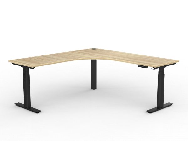 AGILE+ Triple Motors Electric Corner Workstation 90 deg - 2 Sizes