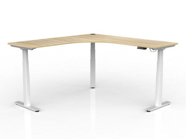 AGILE+ Triple Motors Electric Corner Workstation 90 deg - 2 Sizes