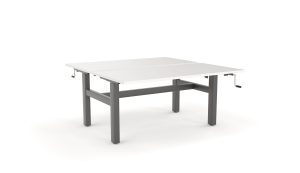 AGILE Manual Height Adjustable Double Desk Winder 1500 - More Sizes