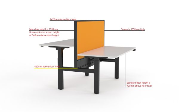 AGILE Motion + Double Sided Electric Desk - 4 Sizes AGILE Motion + Double Sided Electric Desk - 4 Sizes