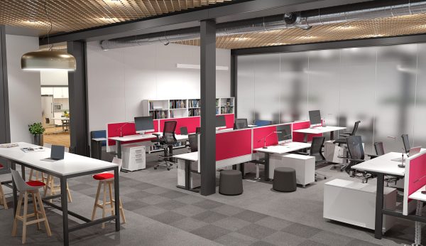 AGILE Double Sided Electric Desk Single Motor 1800 AGILE Double Sided Electric Desk Single Motor 1800