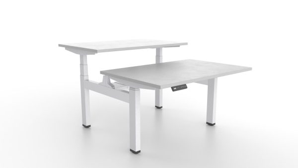 Argo Plus Double Desk Electric Frame Only - H Frame Argo Plus Double Desk Electric Frame Only - H Frame