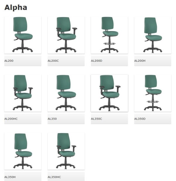 Alpha Upholstered Drafting Chair - 2 Options