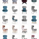 Aquila One High Back Lounge Chair - 13 Base Options