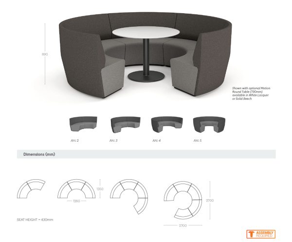 Motion Arc 3 Collaborating Seating Lounge Motion Arc 3 Collaborating Seating Lounge