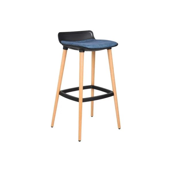 Aurora Timber Stool With Seat Pad