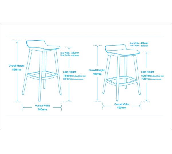 Aurora Timber Stool With Seat Pad