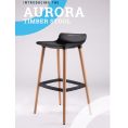 Aurora Timber Stool With Seat Pad