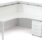 Straight Reception Desk Pop Top Facade 1800