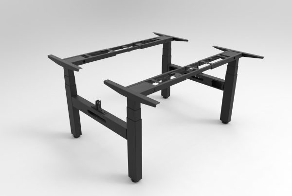 Boost Plus Double Desk Electric Frame Only - H Frame WHITE Boost Plus Double Desk Electric Frame Only - H Frame WHITE