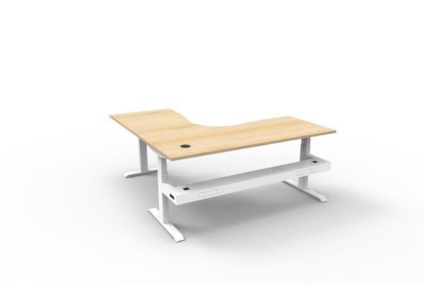 BOOST+ Electric Height Adjustable Corner Workstation - 18x18