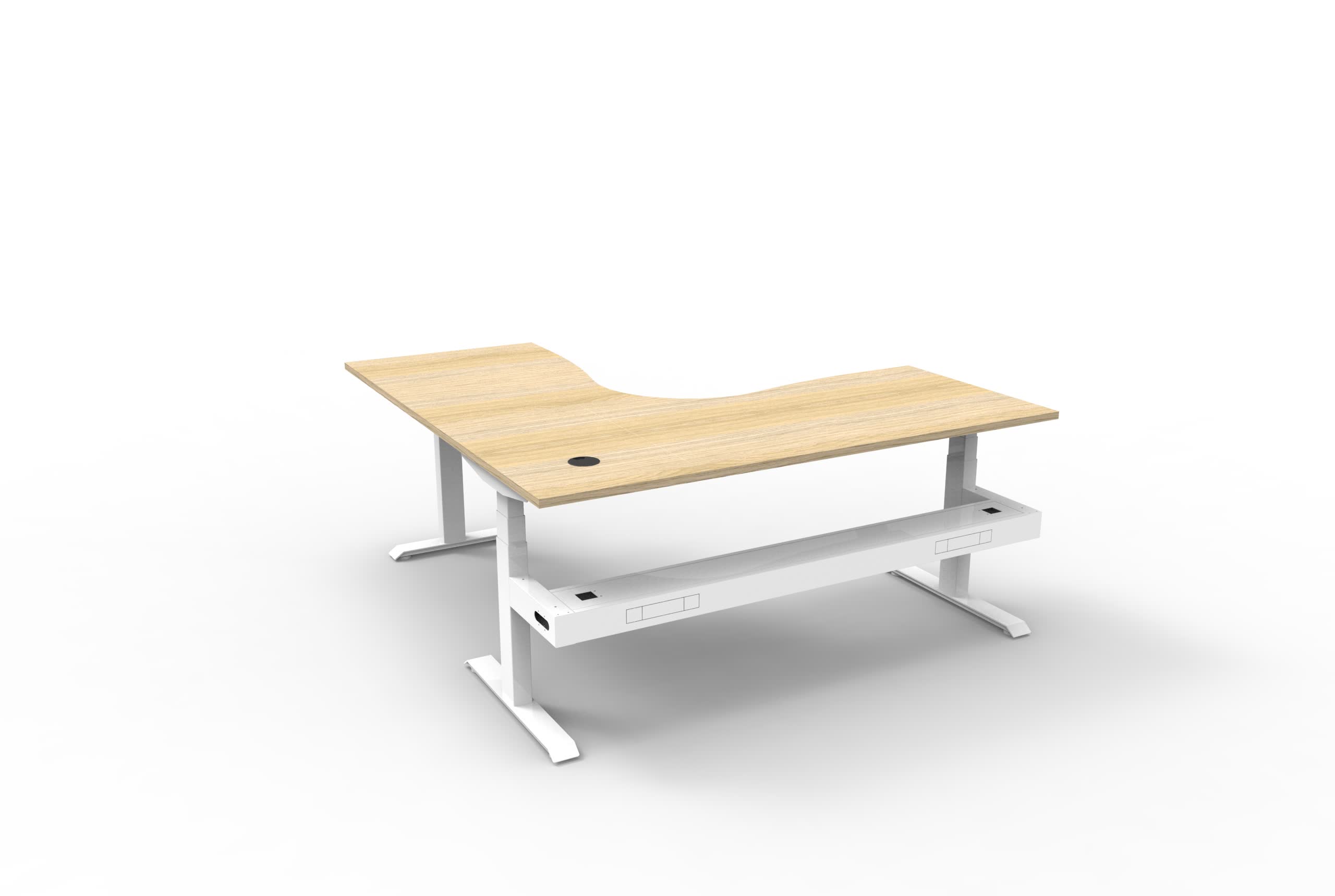 BOOST+ Electric Height Adjustable Corner Workstation - 18x18