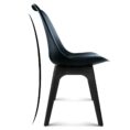 Eames DSW Visitor Cafe Chairs - Black